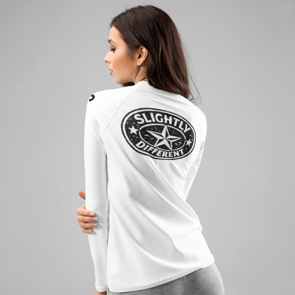 SD 'Women's White' Rash Guard (Core)
